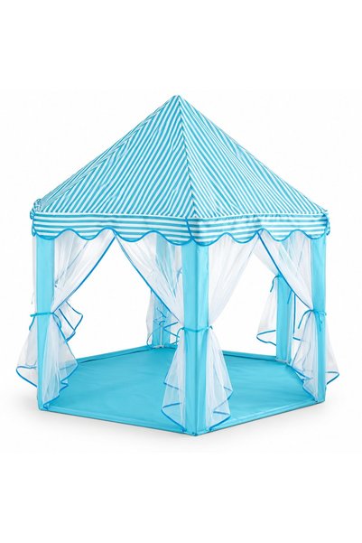 TrendiShop ®   Cort de joacă pentru copii, tip castel de prințesă, albastru, ...