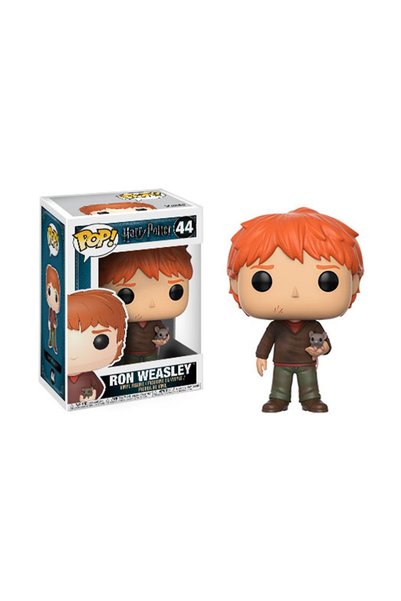 Funko Pop! Harry Potter - Ron Weasley cu Scabbers # Figurină de vinil 44
