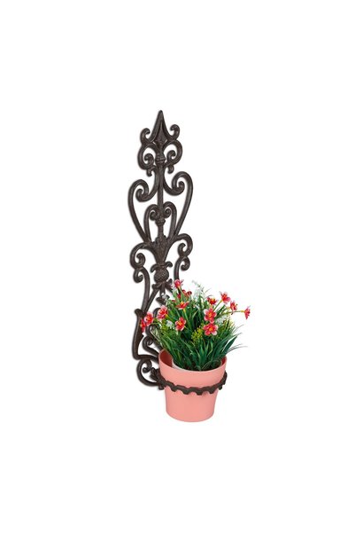 Relaxdays Suport de perete pentru ghiveci de flori, stil antic, 54x17x18cm, c...