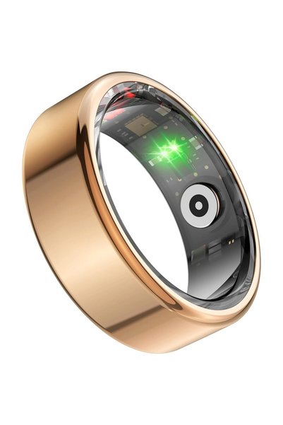 FONIX Inel NeoFit – Inel inteligent din oțel inoxidabil, Bluetooth 5.0, monit...