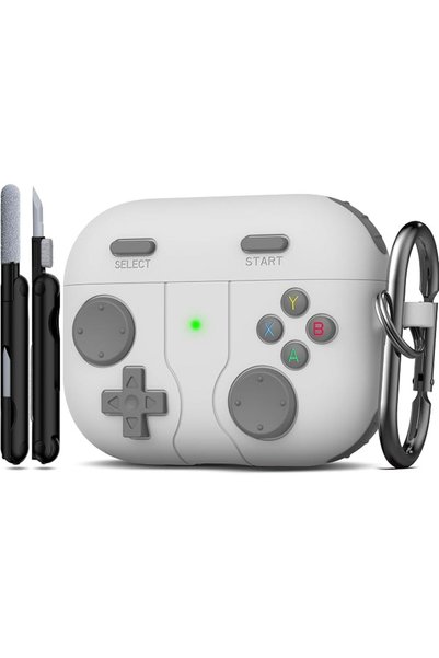 R-fun غطاء حماية لسماعات AirPods Pro من الجيل الثاني/الأول مع طقم تنظيف، وحدة...