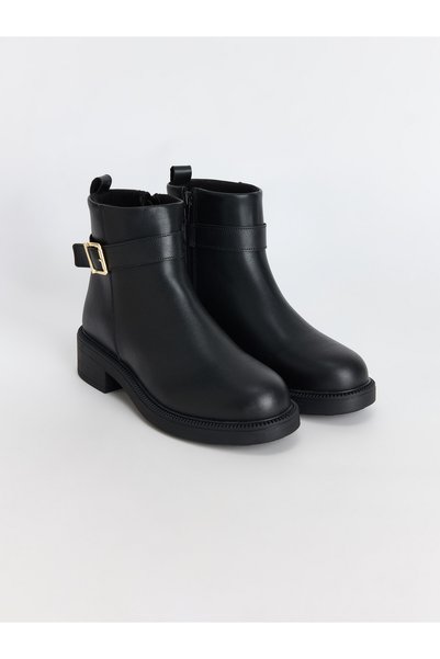 LC Waikiki Alita City Lcw Steps Black Women's Boots with a Difference