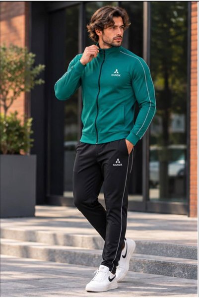 KANOX NEW SEASON Men's tracksuit. GREEN drawstring