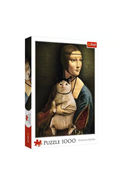 Trefl Puzzle 1000 doamna cu pisica