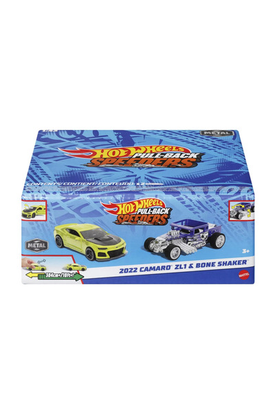 mattel Hot wheels set 2 masinute metalice pull back 2022 camaro zl1 si bone s...
