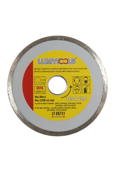 Lumytools Disc diamantat continuu 115 mm, taiere umeda