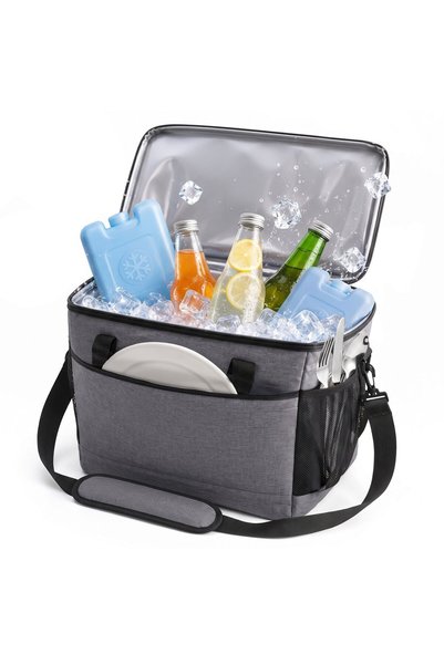 Relaxdays 10054245_9594 Insulated Cooler Bag, made of durable Oxford fabric, ...