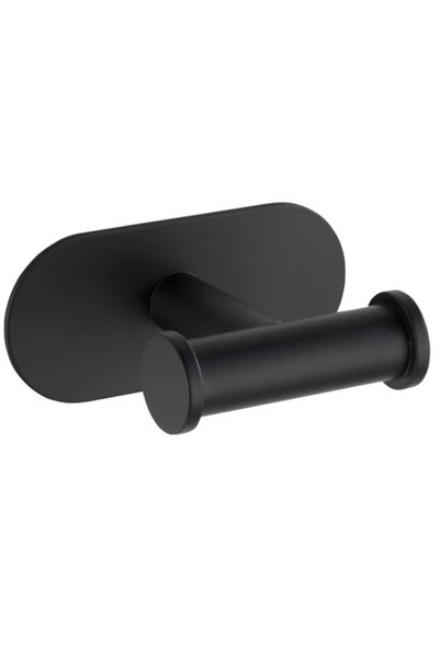 Wenko Двоен държач за кърпи, черен, 6.5x10x4.5 см,