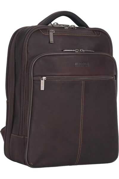 Kenneth Cole REACTION unisex-adult Manhattan Slim Backpack Colombian Leather ...