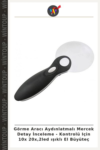 Wintoup Illuminated Lens for Close-Up Inspection and Examination - 10x, 20x H...