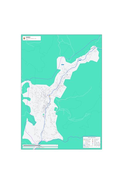 OEM Harta decorativa pentru perete Cavnic, Stil Modern, 90x125 cm, PVC rezist...