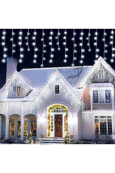 AriDam Christmas Curtain/Icicle LED Installation AriDam, Cold White, 12 m, In...