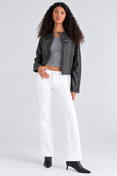 september island Angelina Distressed White Skinny-Fit Jeans