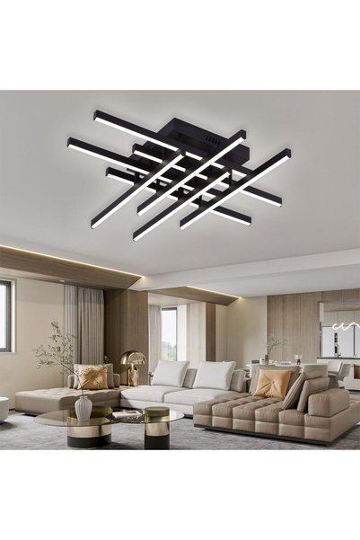 OEM Πολυέλαιος LED με τηλεχειριστήριο LINEX, 108W, 8 στοιχεία, Ψυχρό/Ζεστό/Ου...