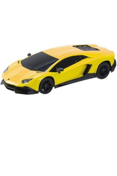Rastar 1:24 MASINA CU TELECOMANDA LAMBORGHINI AVENTADOR GALBEN CU SCARA 1 LA ...