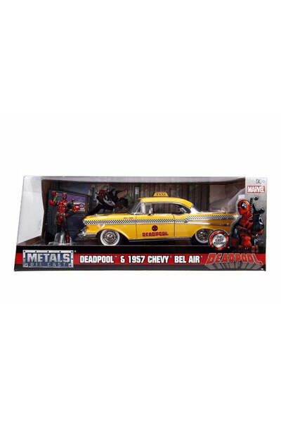 Simba Yellow taxi chevy 1957 dead pool scara 1 la 24