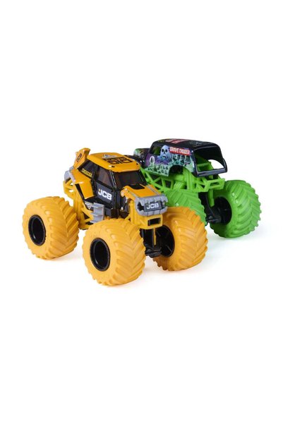 Spinmaster Monster jam set 2 masinute metalice jcb digatron si grave digger s...