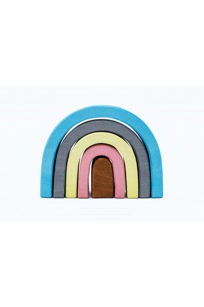 Marc toys Set Handmade, Curcubeu Arcada Mica Bleu