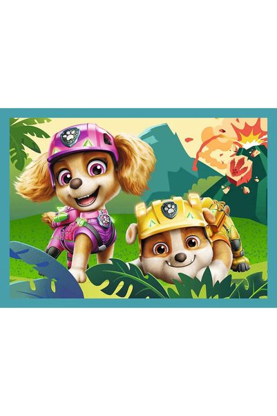 Trefl Puzzle 4in1 patrula catelusilor povesti de pe insula dinozaurilor