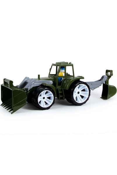 Viva Toys Tractor bams 2 cu 2 cupe militar