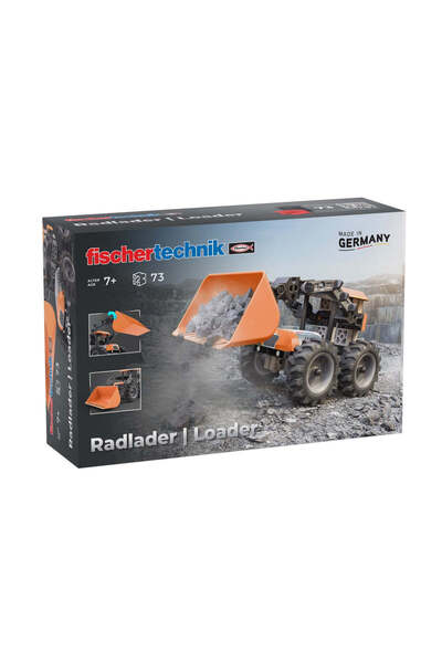Fischertechnik Kit STEM Incarcator frontal de asamblat si manevrat,