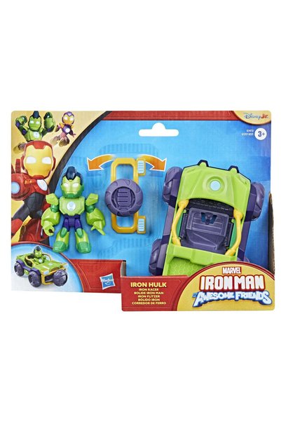 Hasbro Marvel iron man si prietenii sai uimitori set vehicul si figurina iron...