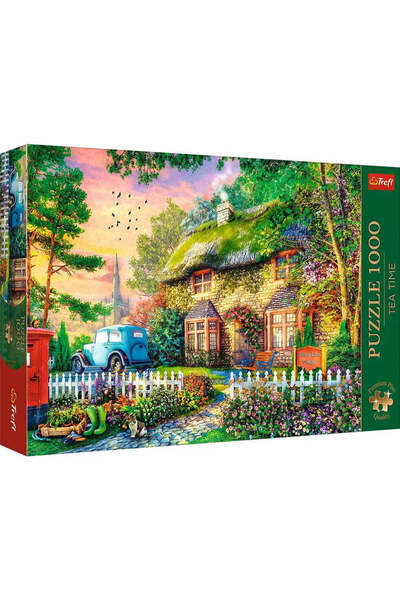 Trefl Puzzle 1000 premium plus ceai, casă, Stoney Lane