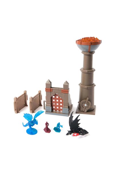Spinmaster Cum sa iti dresezi dragonul incercarea flacarii set de joaca arena...