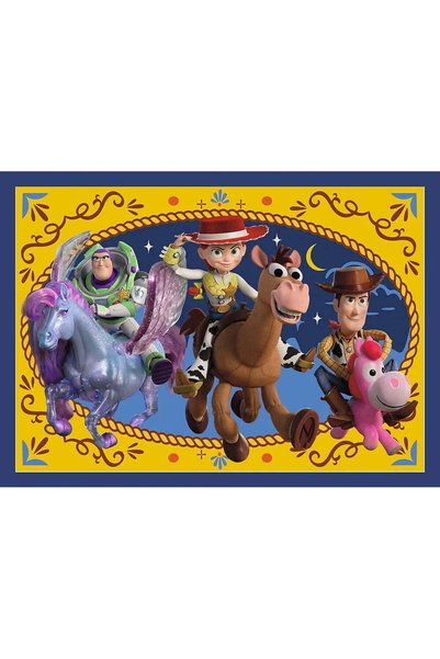 Trefl Puzzle 4 în 1 premium plus Toy Story 5 pentru copii, poster inclus