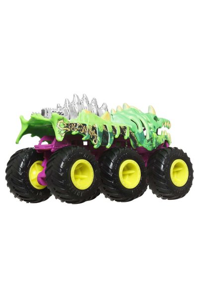 mattel Hot wheels monster truck big rigs masinuta metalica cu 6 roti skelesau...