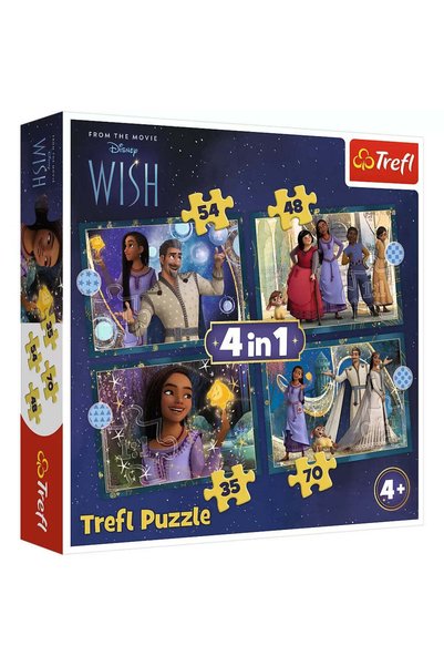 Trefl Puzzle 4 în 1, visele devin realitate