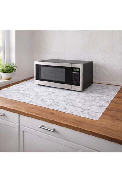 Belora Marble Microwave Oven Mat 70x55cm