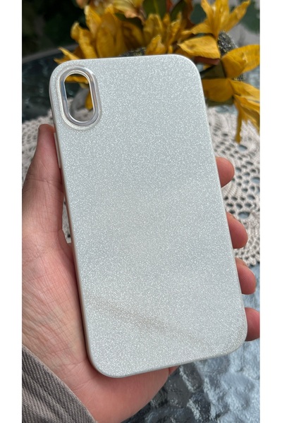 EDELFU Compatible with iPhone X / XS - Glittery Silicone Protective Case with...
