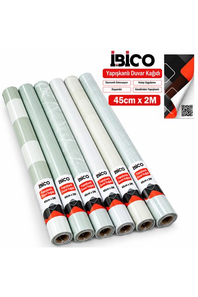 ibico ورق لاصق لتغطية الأسطح، بنقشة ثلج، مقاس 45 سم × 2 متر، قطعة واحدة.