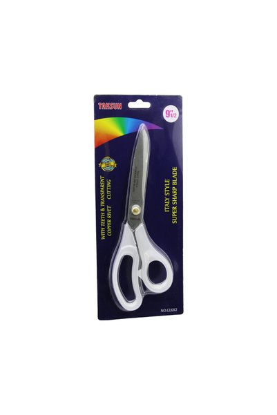 Taksun Foarfece de tip italian, 9,5 inci, cu barete transparente, pachet de 1...