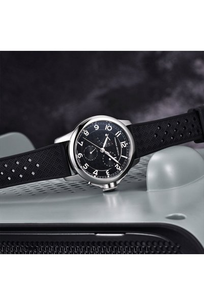 Pagani design ساعة رياضية رجالية أنيقة بمينا أسود ومضيئة.