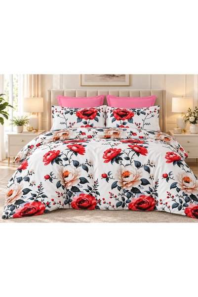 Ralex Lenjerie pat bumbac Finet 6 piese PROMO cu husă saltea 160x200 sau 180x...