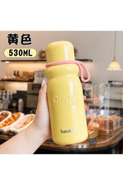 Generic Highly stylish thermos cup for girls, new portable large-capacity sta...