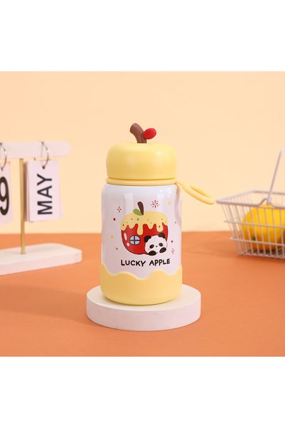 Generic كوب معزول بتصميم تفاحة كرتونية لطيفة جديدة للفتيات، يتميز بقيمة جمالي...