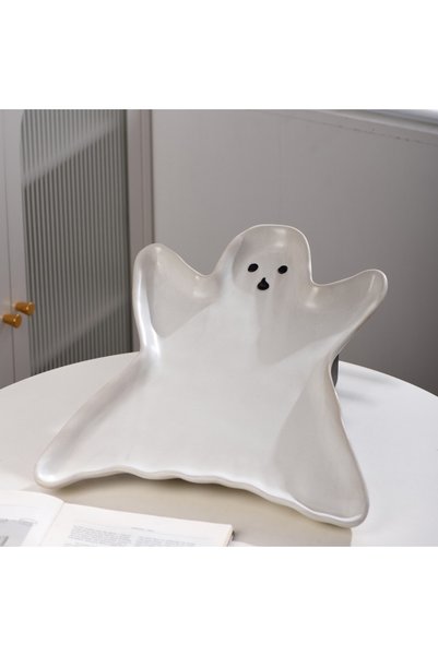 Generic أطباق سيراميك كرتونية للأطفال لعيد الأشباح، أطباق وصحون منزلية للإفطا...