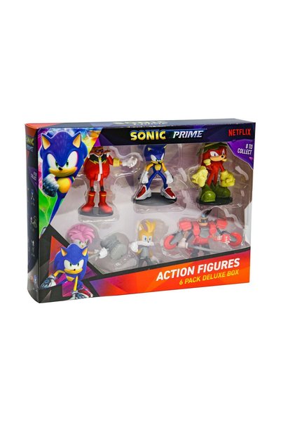 PMI Kids World PMI Sonic Prime - Συλλογή 6 φιγούρων σε πολυτελή συσκευασία (S...