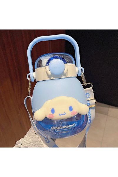 Generic Trendy Large-Capacity Water Bottle for Girls, Tritan Big Belly Cup, C...