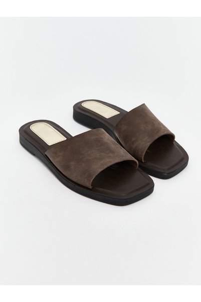 LC Waikiki LCW STEPS Brown Women's Slippers, Featuring the ALITA CITY Touch
