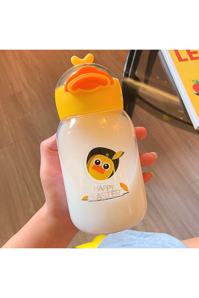 Generic كوب ماء صغير بتصميم بطة، كوب كرتوني للبنات والطلاب والأطفال، مدمج وخف...