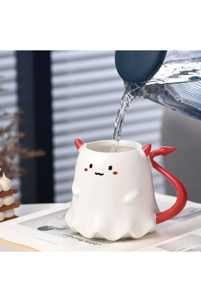 Generic Creative Elf Supplies and Gifts, Cartoon Devil Tail Ceramic Cups, Nov...