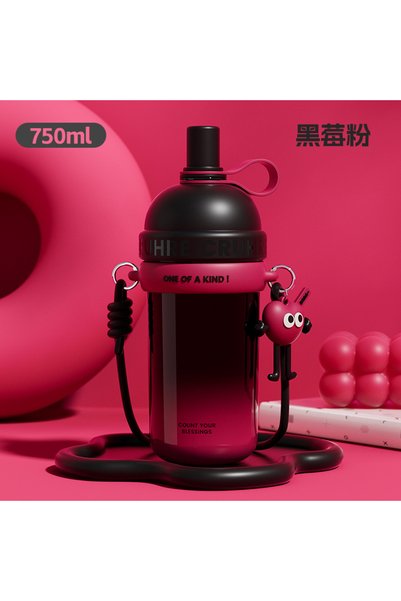 Generic Large Capacity Thermos Cup Straw Outdoor Portable Sports Insulation C...