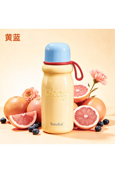 Generic New stylish high-capacity insulated cup for girls, portable stainless...