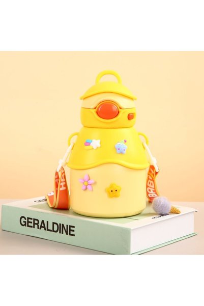 Generic كوب حراري من الفولاذ المقاوم للصدأ بتصميم كرتوني لطيف مخصص، كوب ماء ل...