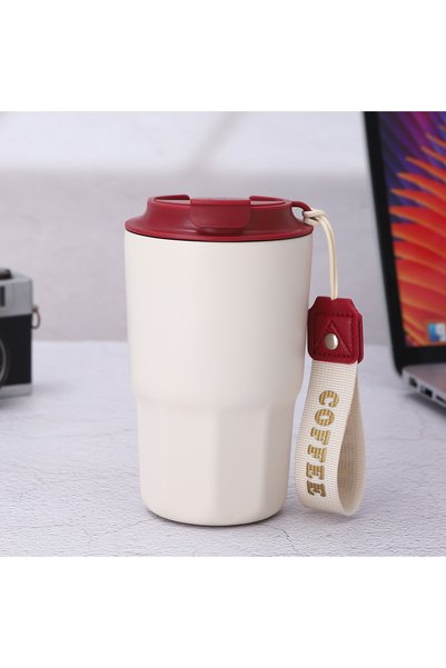 Generic Coffee Cup 316 Stainless Steel Double-layer Vacuum with Lock Thermos ...