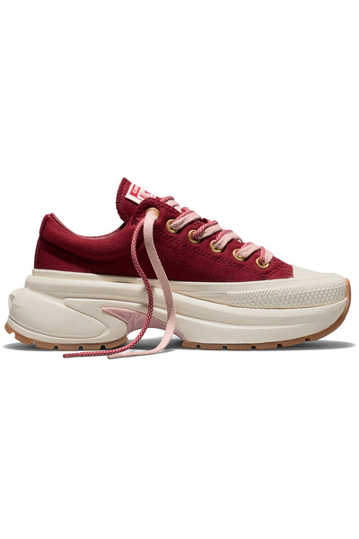 Converse Adidași Run Star Crush cu șireturi duble, roșii, unisex